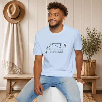 Spitters Are Quitters (wine) Crewneck Tee