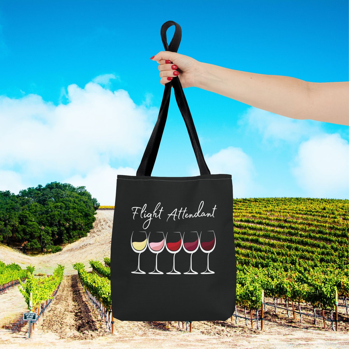 Flight Attendant Personalized Tote Bag