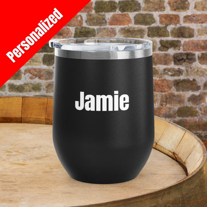 'MERICA Independence Day Personalized 12oz Wine Tumbler