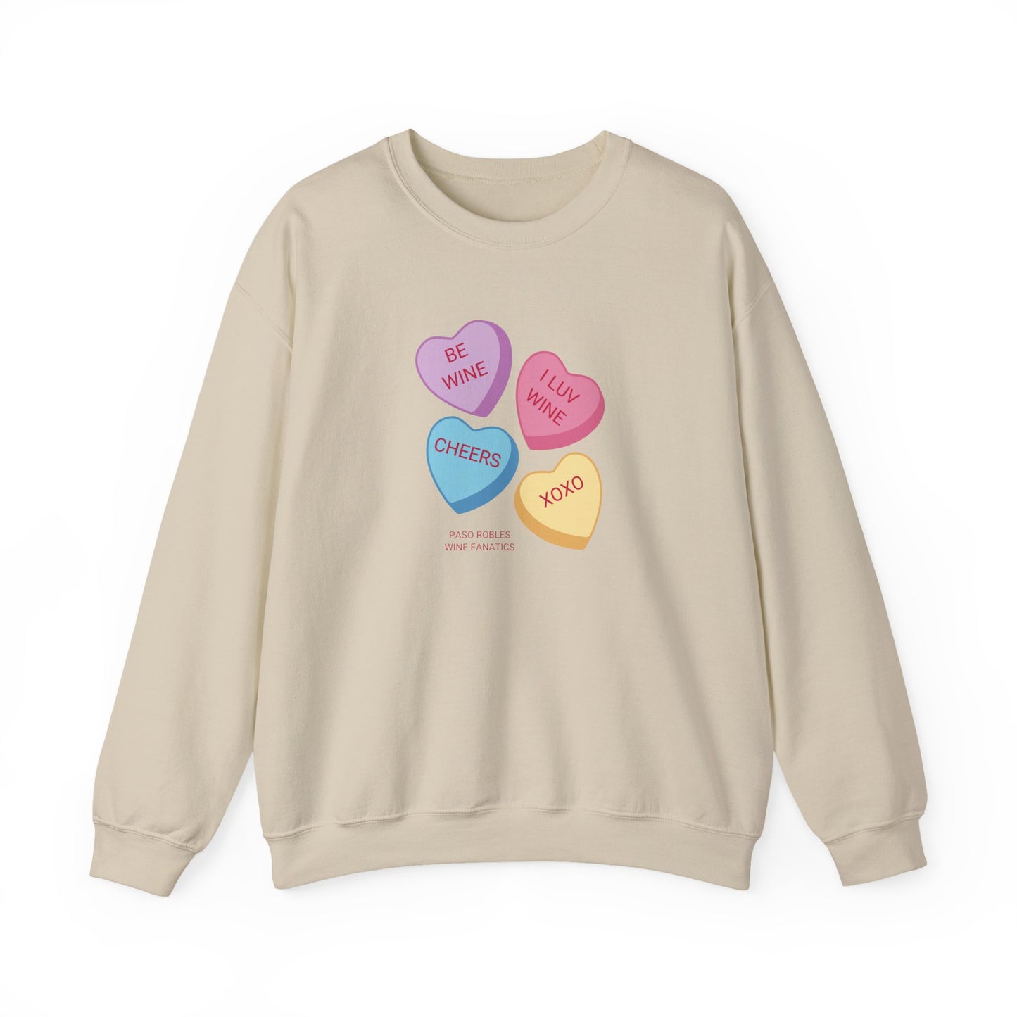 Wine Conversation Hearts Sweatshirt