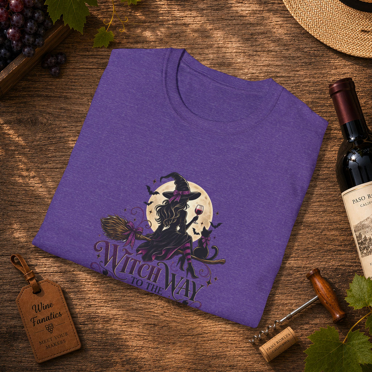 Witch Way To The Wine Unisex Softstyle T-Shirt
