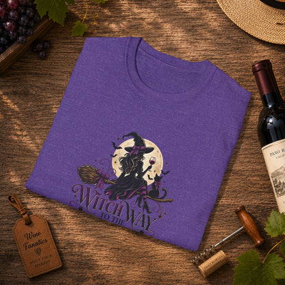 Witch Way To The Wine Unisex Softstyle T-Shirt