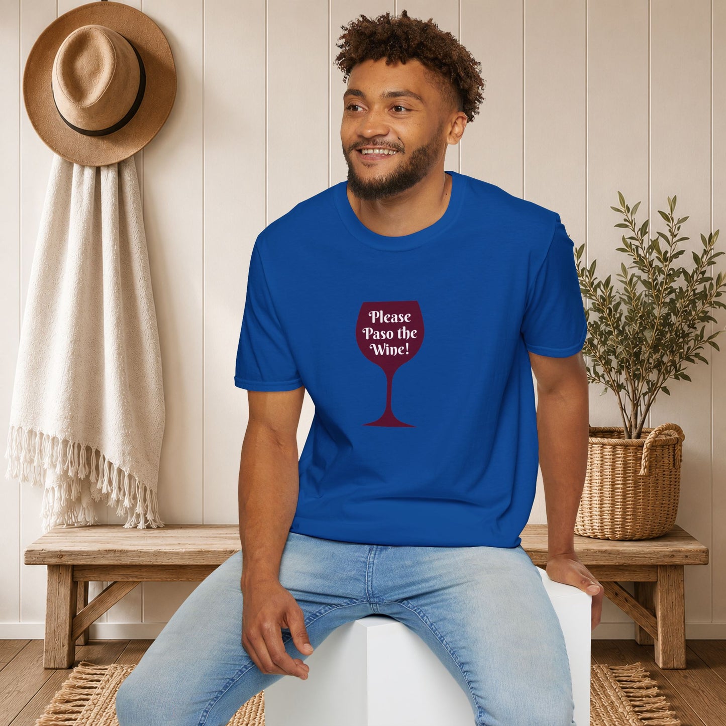 Please Paso The Wine Crewneck Tee