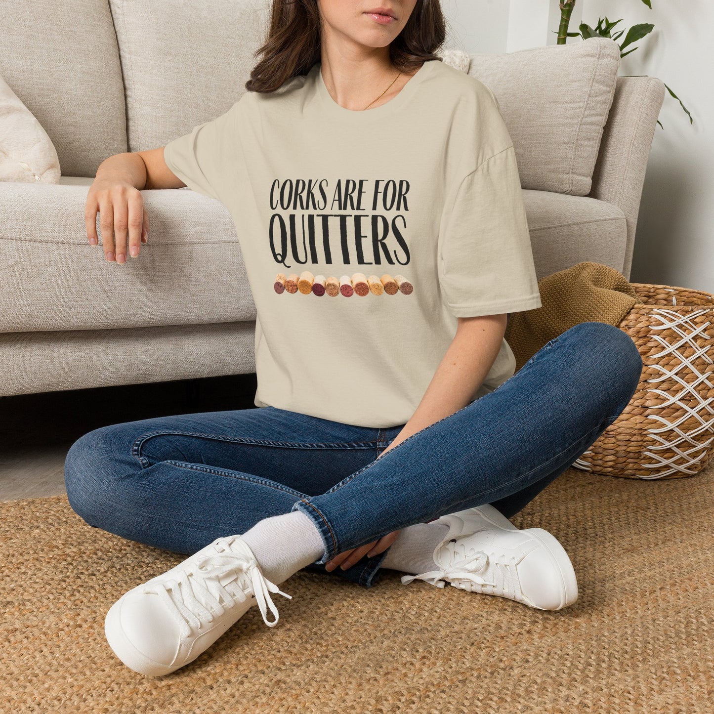 Corks Are For Quitters Crewneck Tee