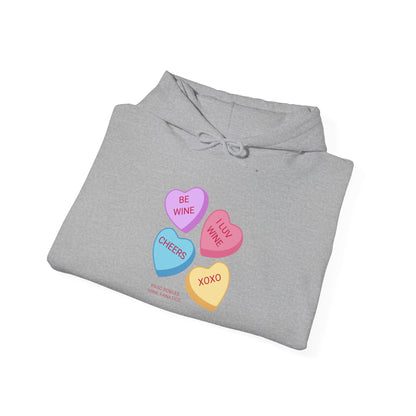 Wine Conversation Hearts Hoodie