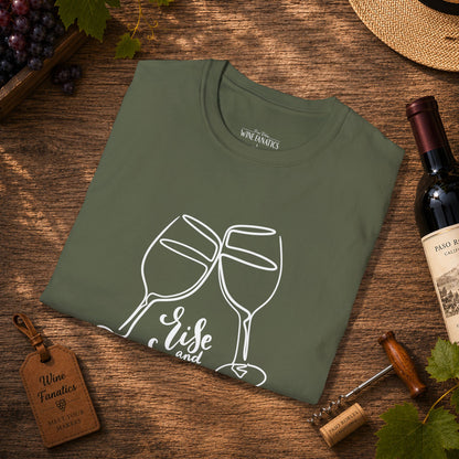 Rise & Wine Crewneck Tee