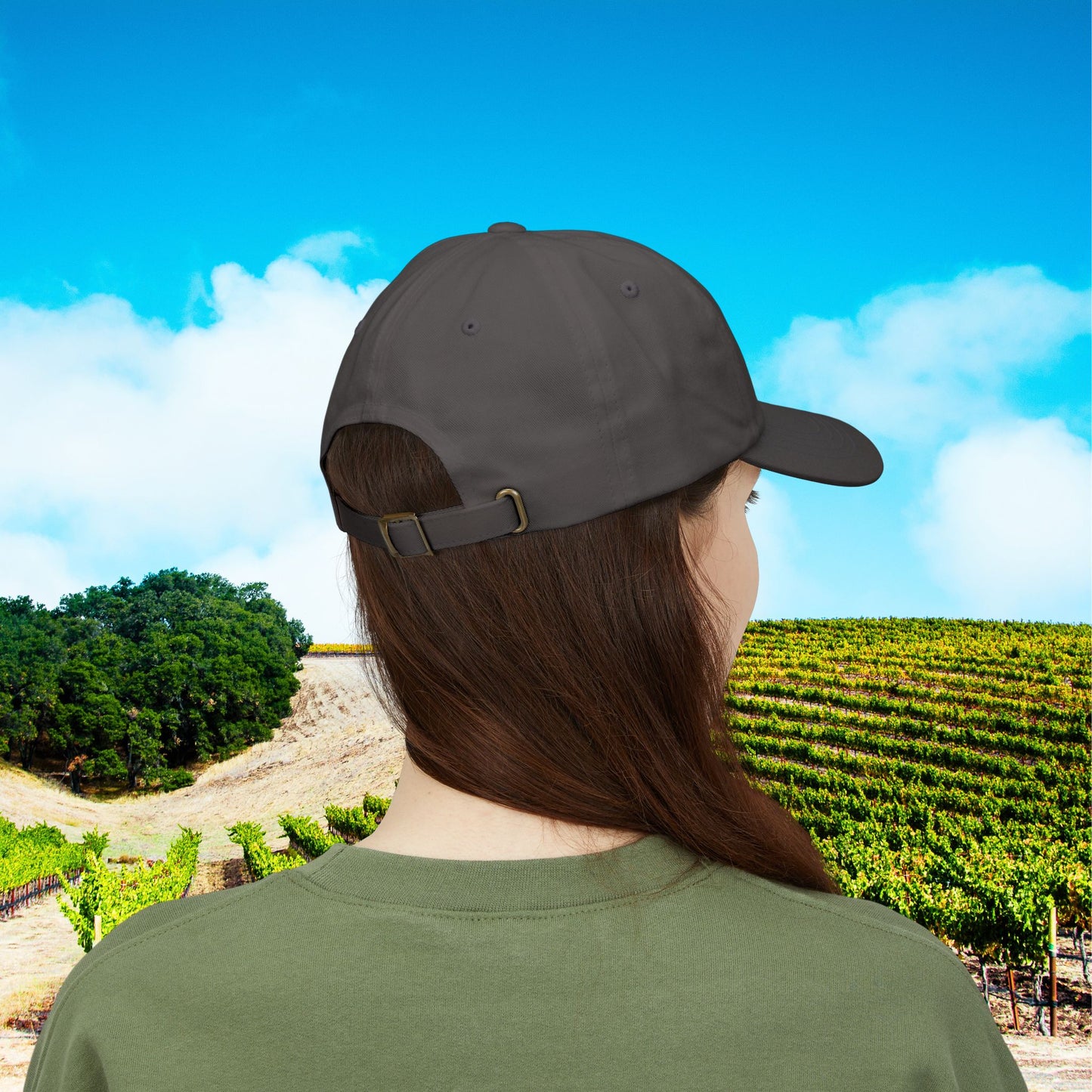 Paso Robles Wine Fanatics Toast Embroidered White Banner Cap