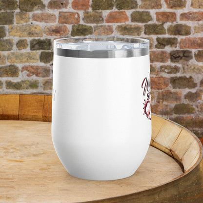 Wine Tasting Is My Favorite Sport Personalized 12oz Wine Tumbler