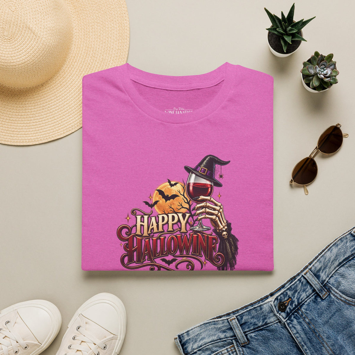 Let's Happy Hallowine Crewneck T-Shirt