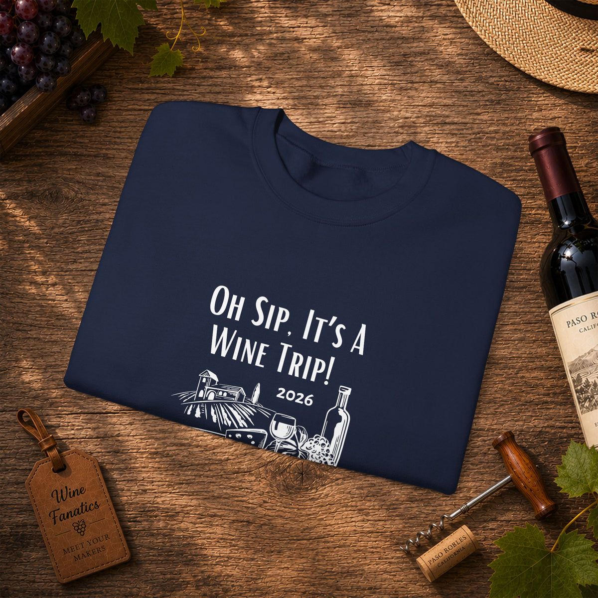 Oh Sip It's A Wine Trip 2025 Personalized Sweatshirt