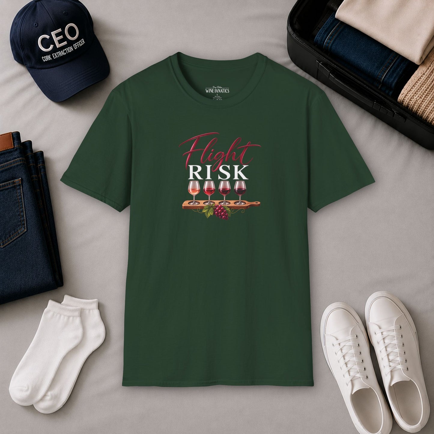 Flight Risk  Crewneck Tee