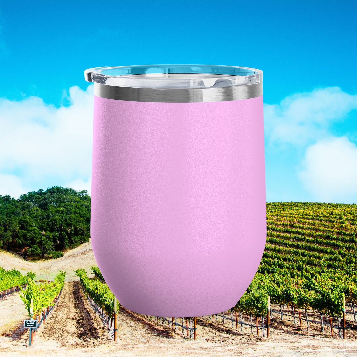 Paso Robles Wine Fanatics Logo 12oz Wine Tumbler