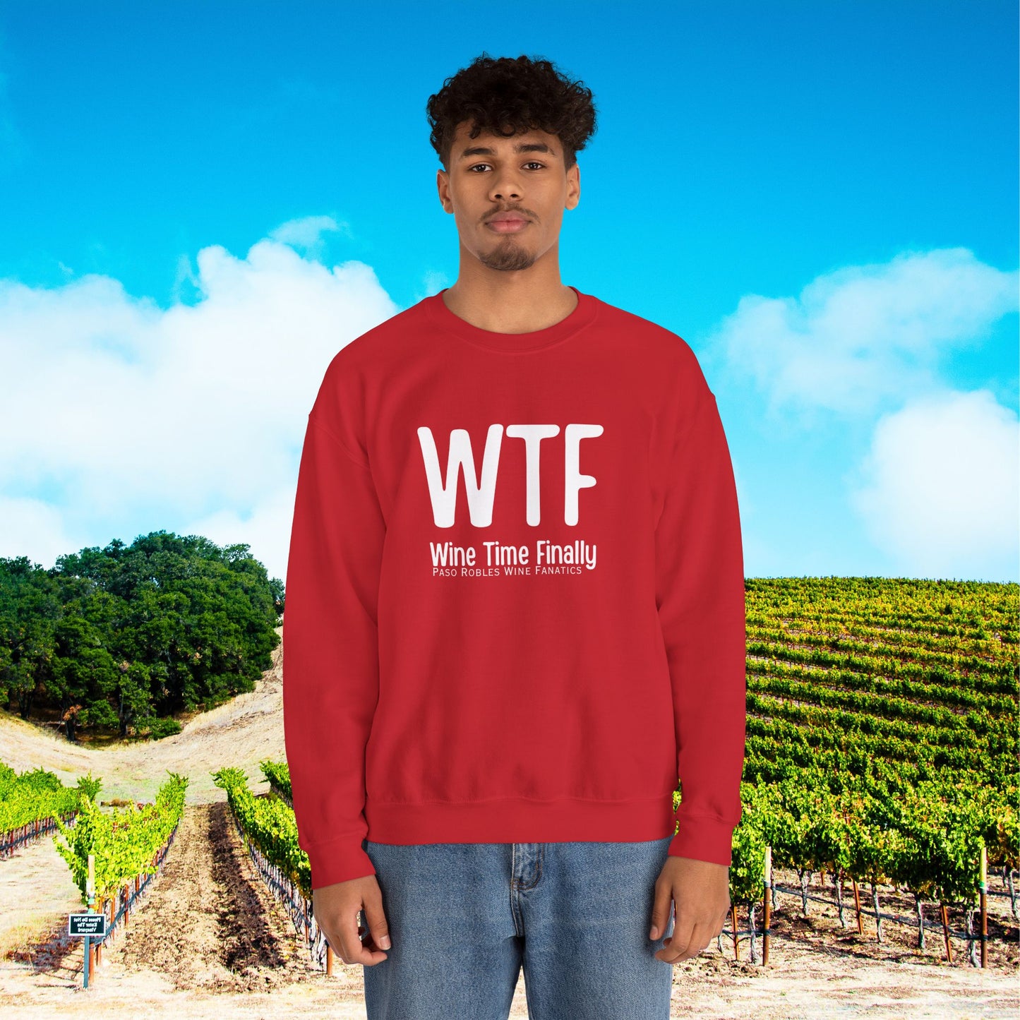 WTF Wine Tasting Finally Sweatshirt