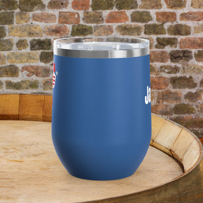 'MERICA Independence Day Personalized 12oz Wine Tumbler