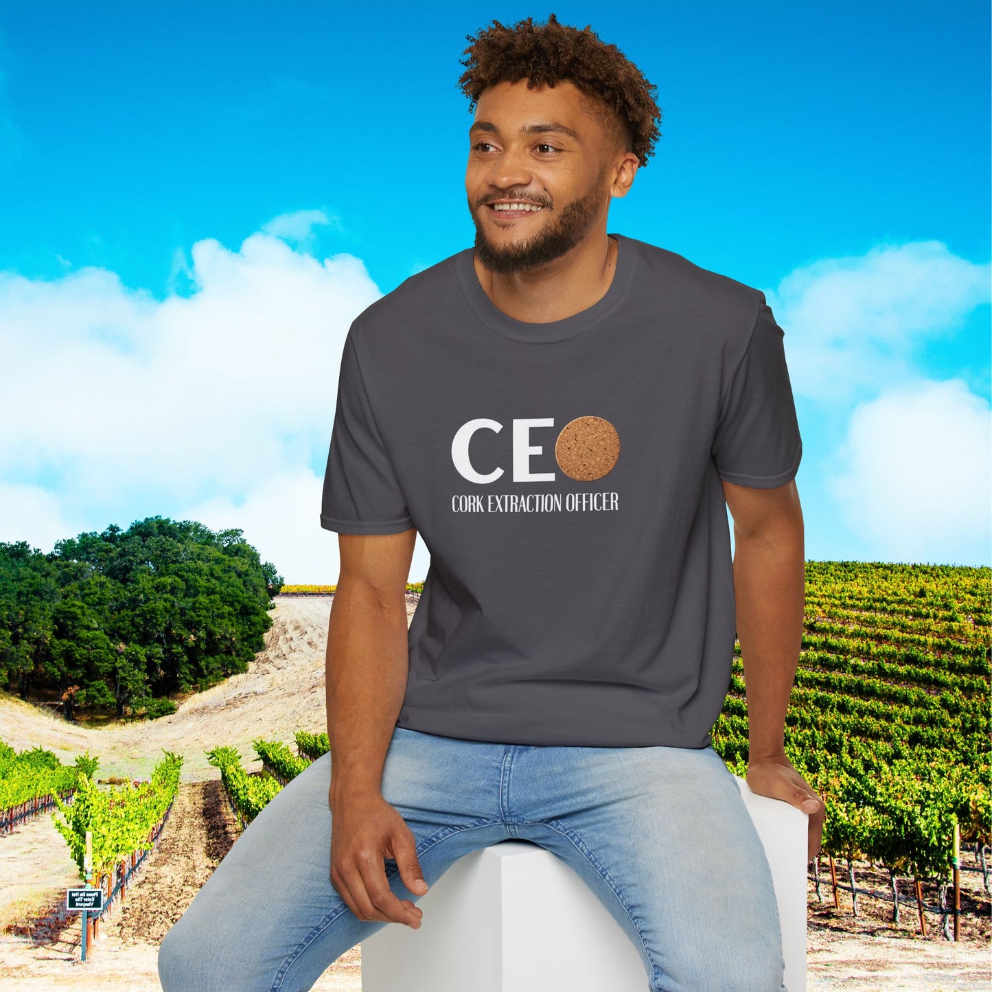 CEO Cork Extraction Officer Unisex Softstyle T-Shirt