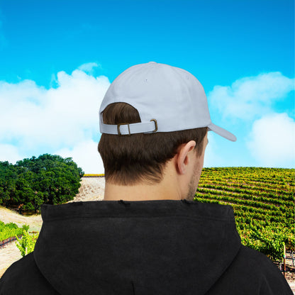 Paso Robles Wine Fanatics Toast Embroidered White Banner Cap