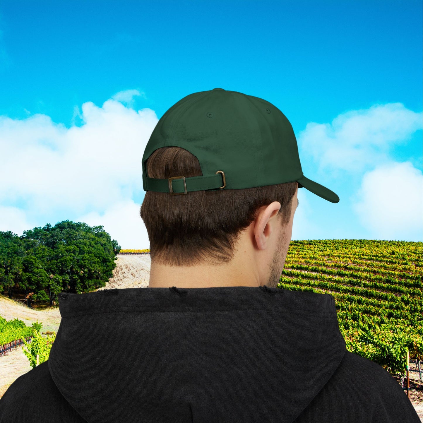 Paso Robles Wine Fanatics Toast Embroidered White Banner Cap