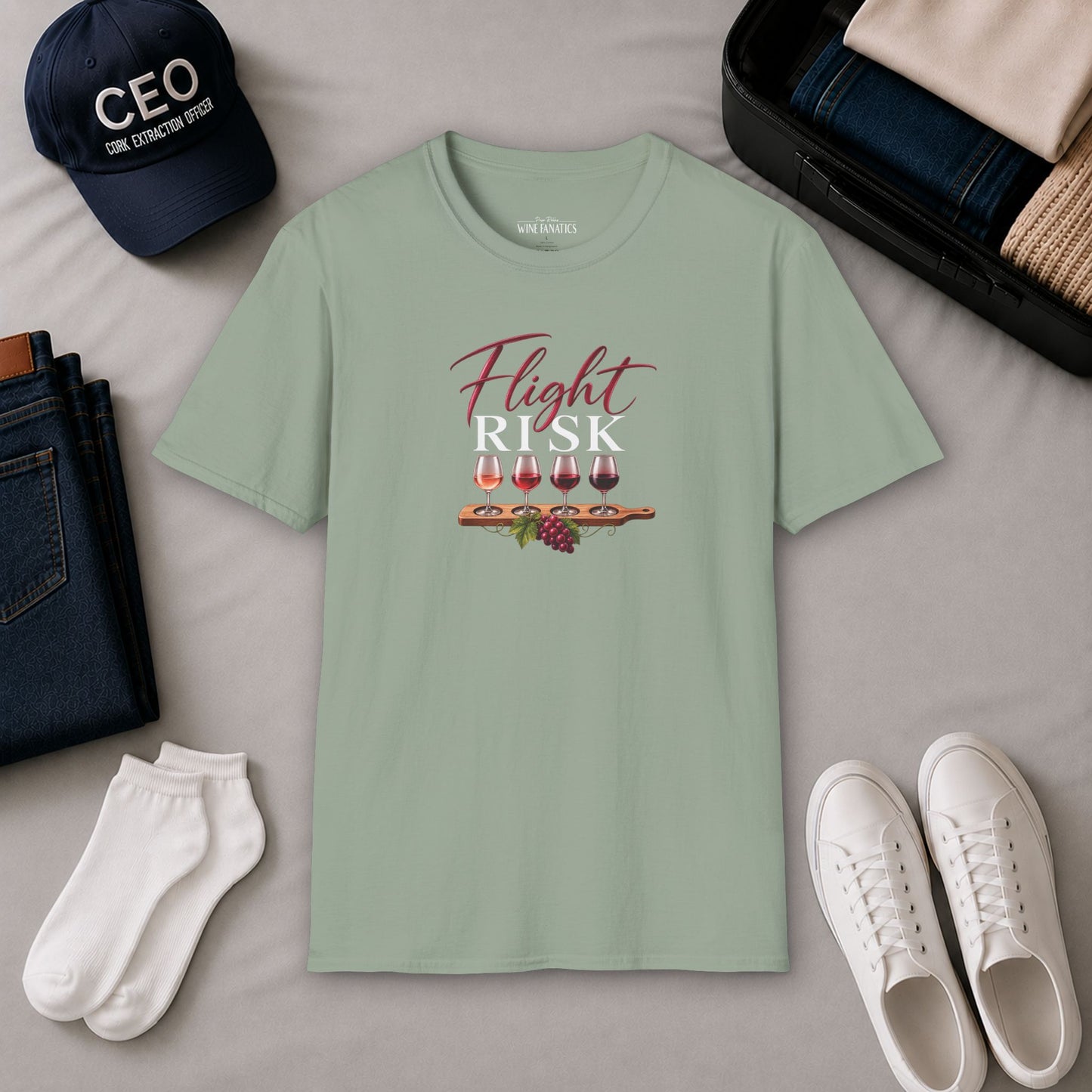 Flight Risk  Crewneck Tee