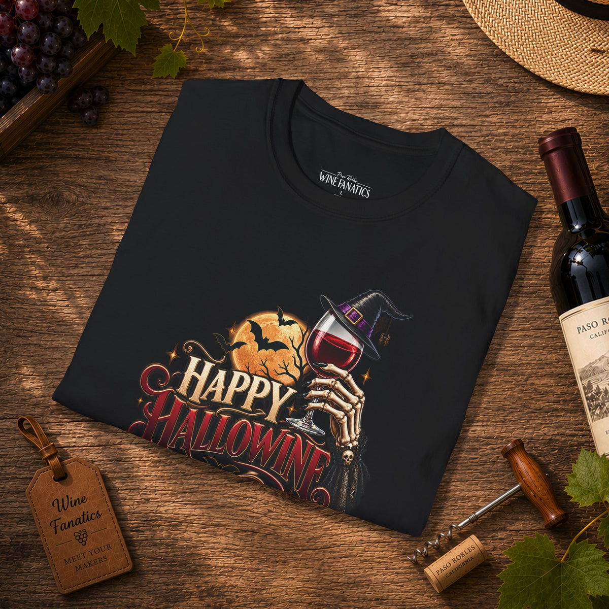 Happy Hallowine Crewneck T-Shirt