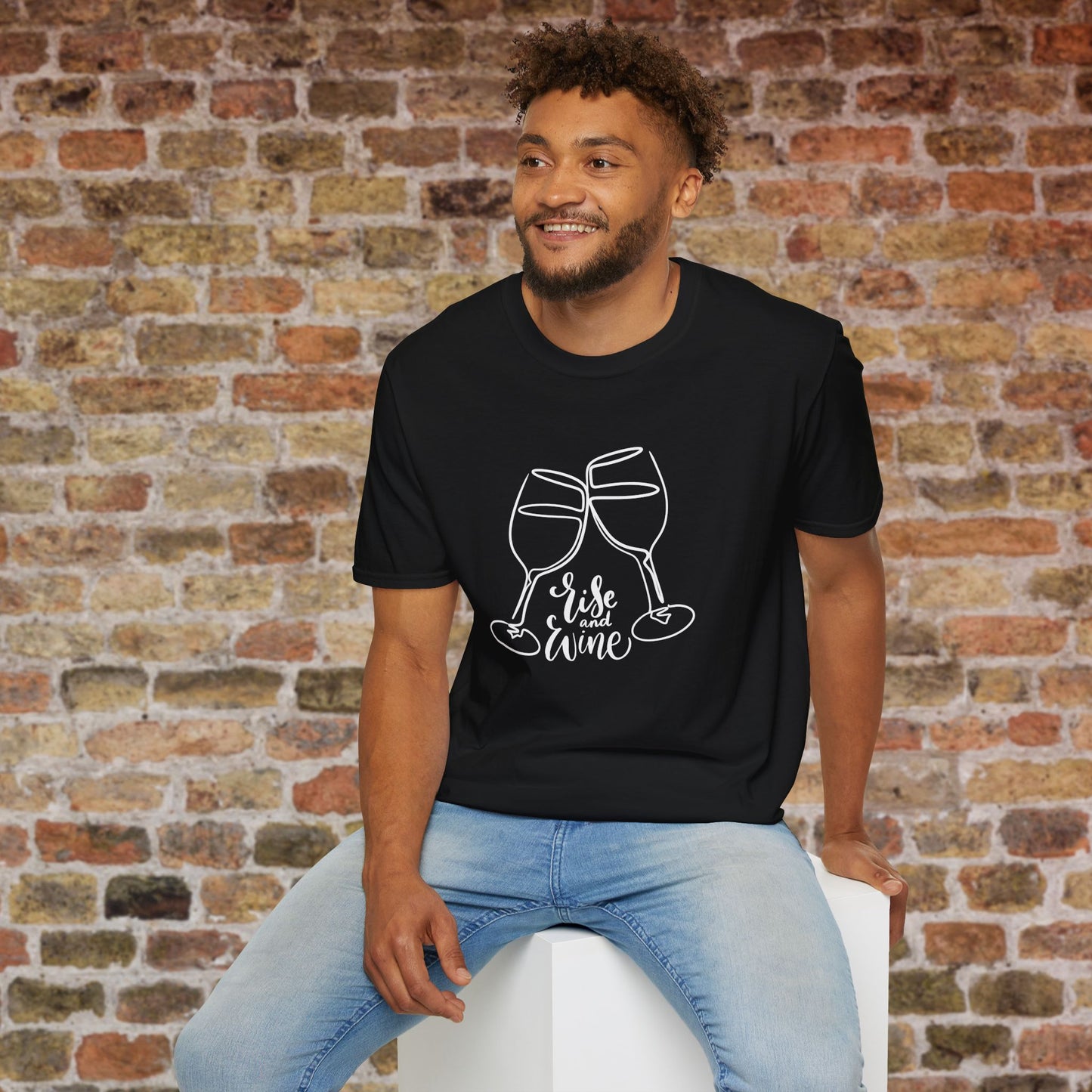 Rise & Wine Crewneck Tee