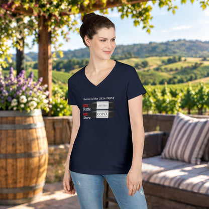 PRWF 2026 Bottle Share Ladies V-Neck T-Shirt