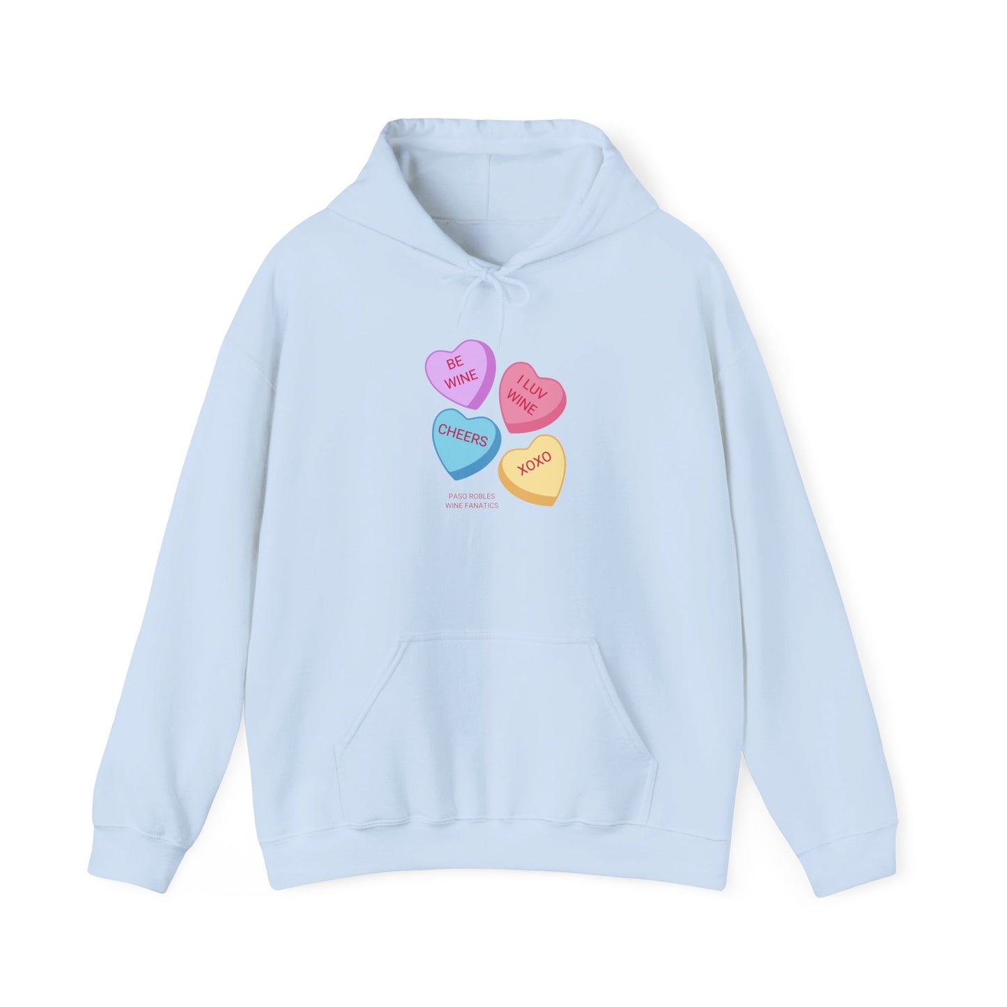 Wine Conversation Hearts Hoodie