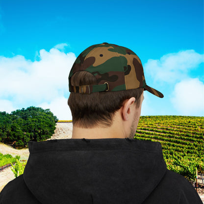 Paso Robles Wine Fanatics Toast Embroidered White Banner Cap