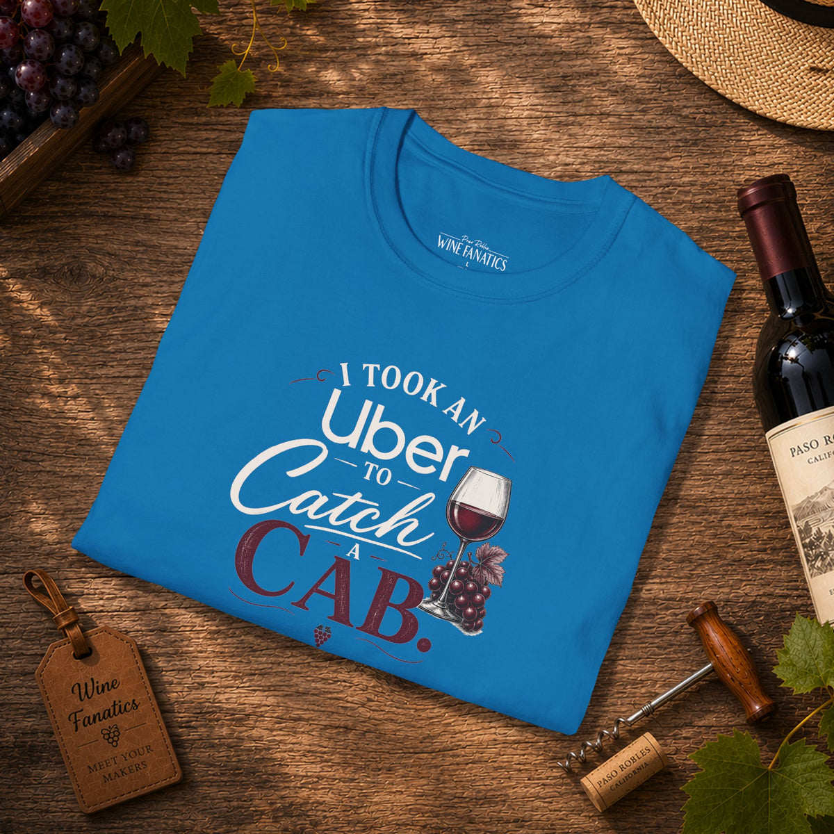 I Took An Uber To Catch A CAB Crewneck T-Shirt