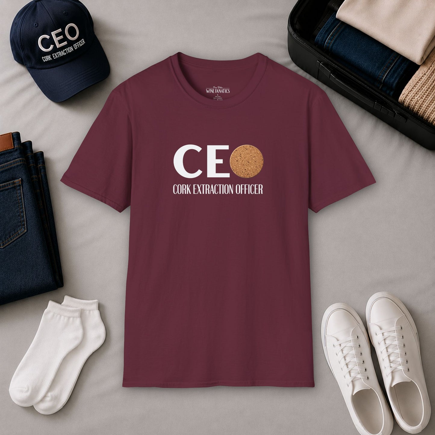 CEO Cork Extraction Officer Unisex Softstyle T-Shirt