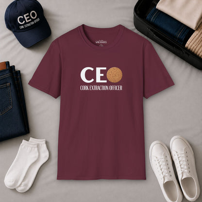 CEO Cork Extraction Officer Unisex Softstyle T-Shirt