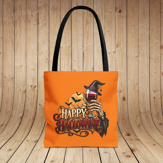 Happy Hallowine Personalized Tote Bag