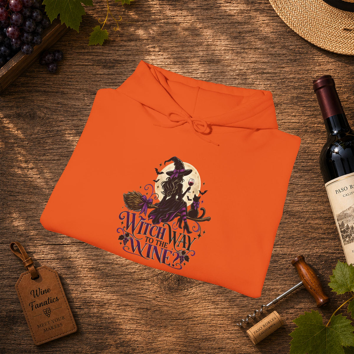Witch Way To The Wine Hoodie