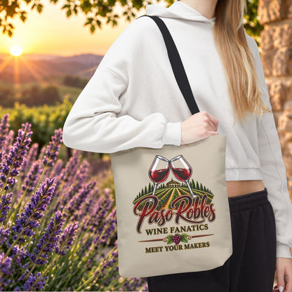 A Toast To Paso Robles Wine Fanatics Personalized Tote Bag