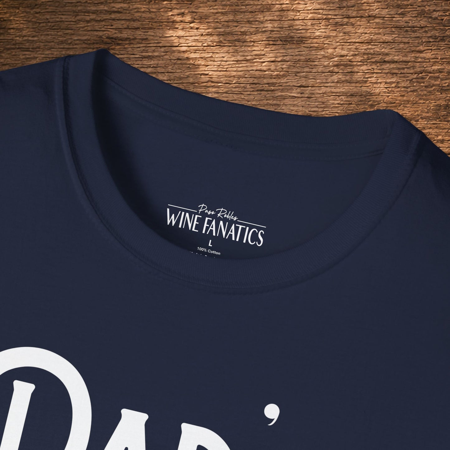 Dad's Reason To Wine Personalized Crew Neck T-Shirt