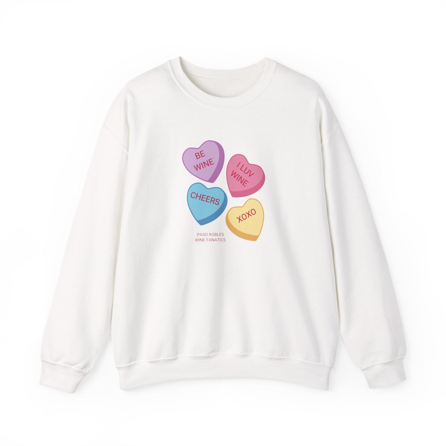 Wine Conversation Hearts Sweatshirt