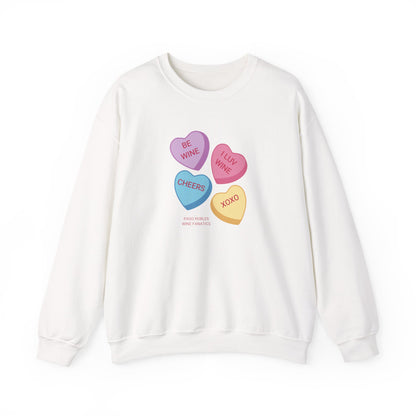 Wine Conversation Hearts Sweatshirt