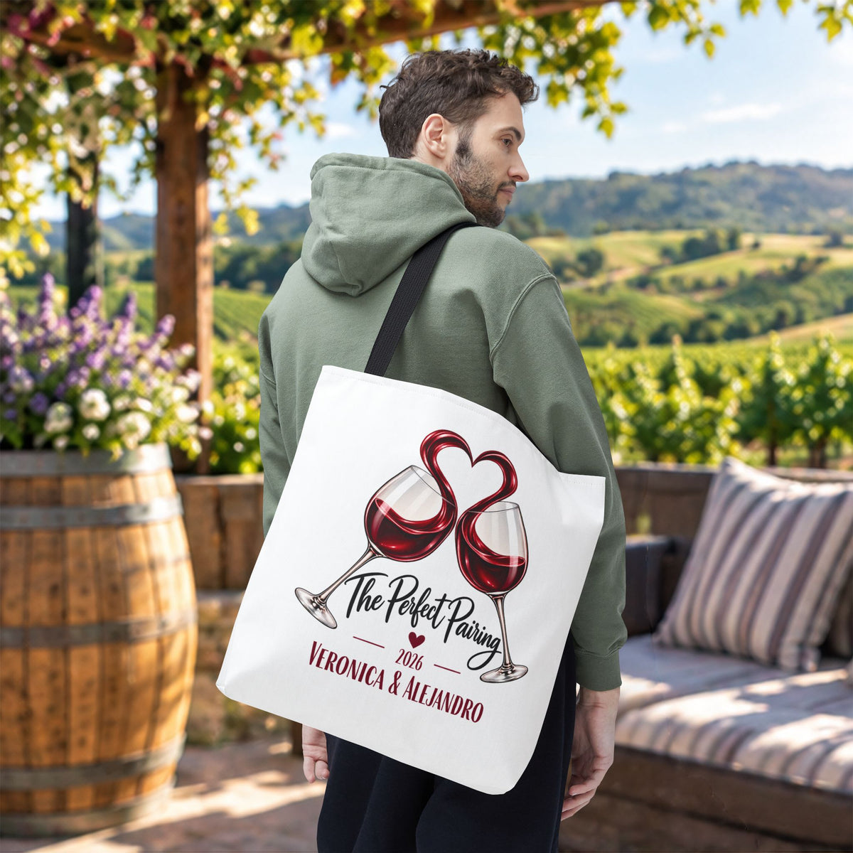 The Perfect Pairing Personalized Tote Bag