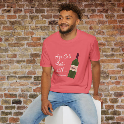 Age Gets Better With Wine Crewneck T-Shirt