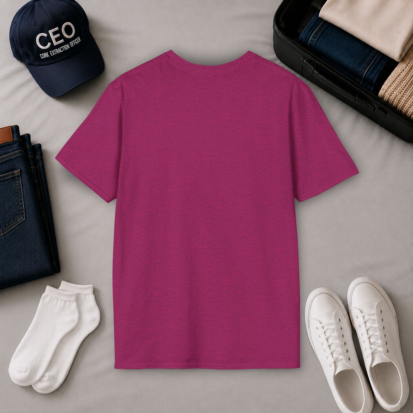 Peace, Love & Wine Crewneck Tee