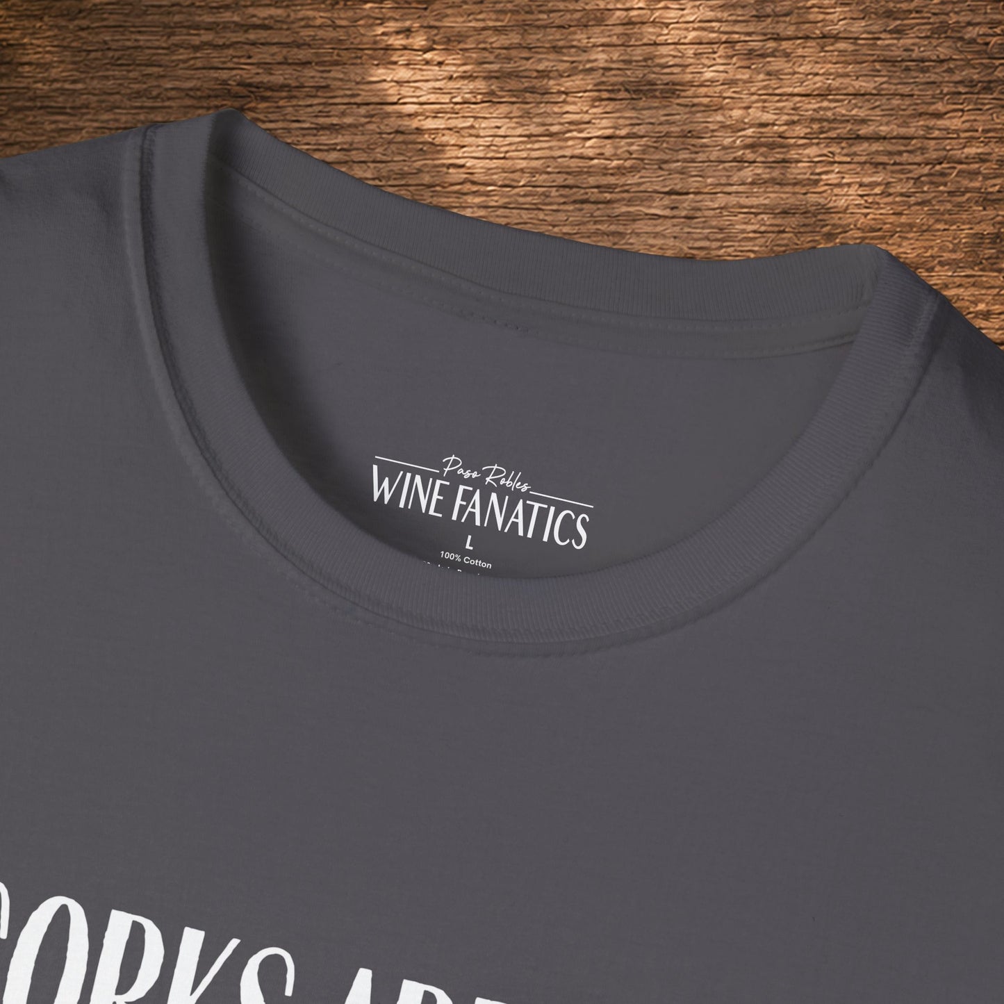 Corks Are For Quitters Crewneck Tee