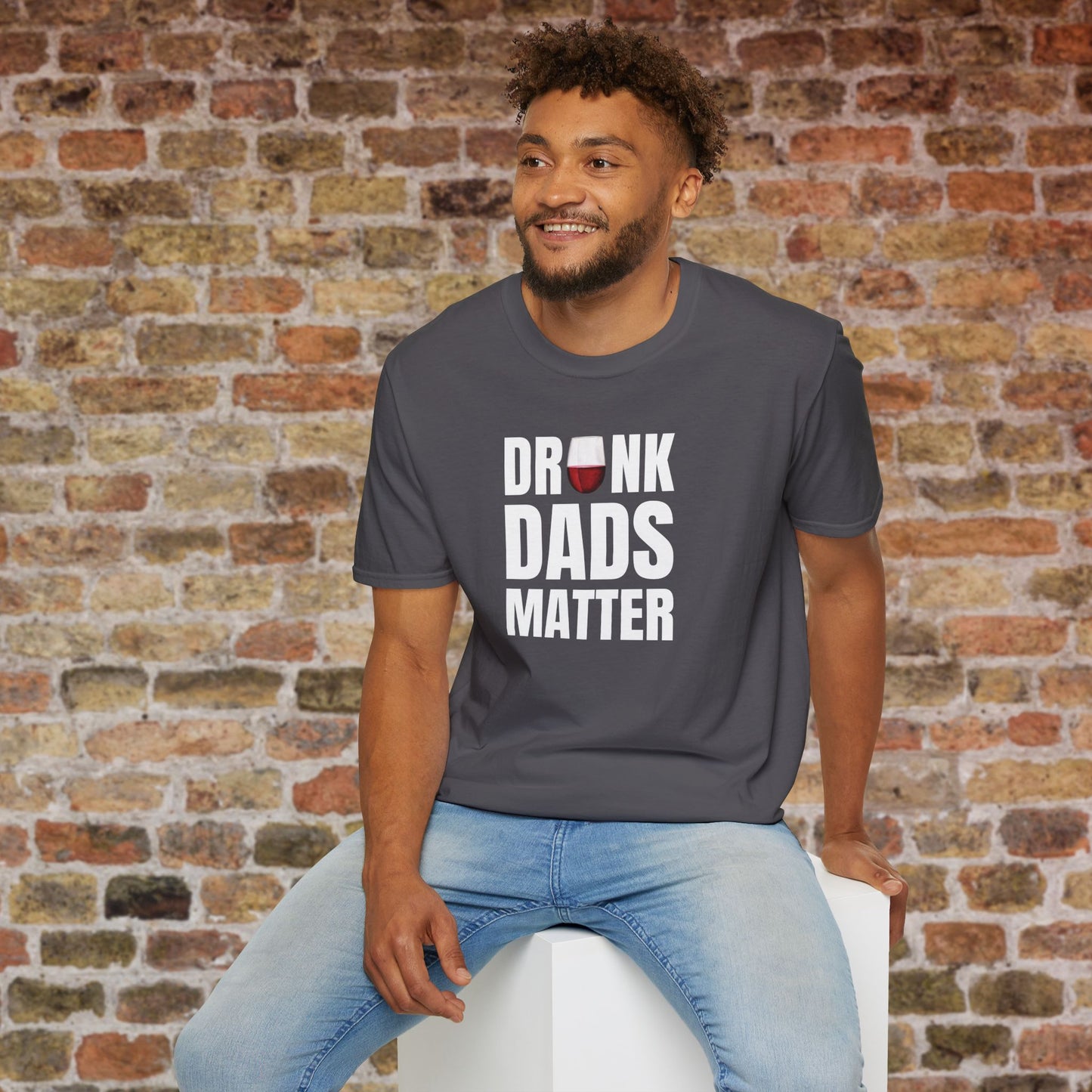 Drunk Dads Matter Crew Neck T-Shirt