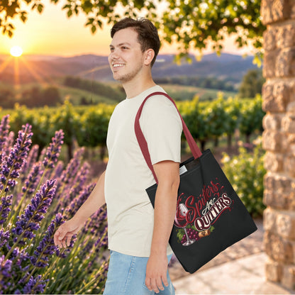Spitters Are Quitters Personalized Wine Tote Bag