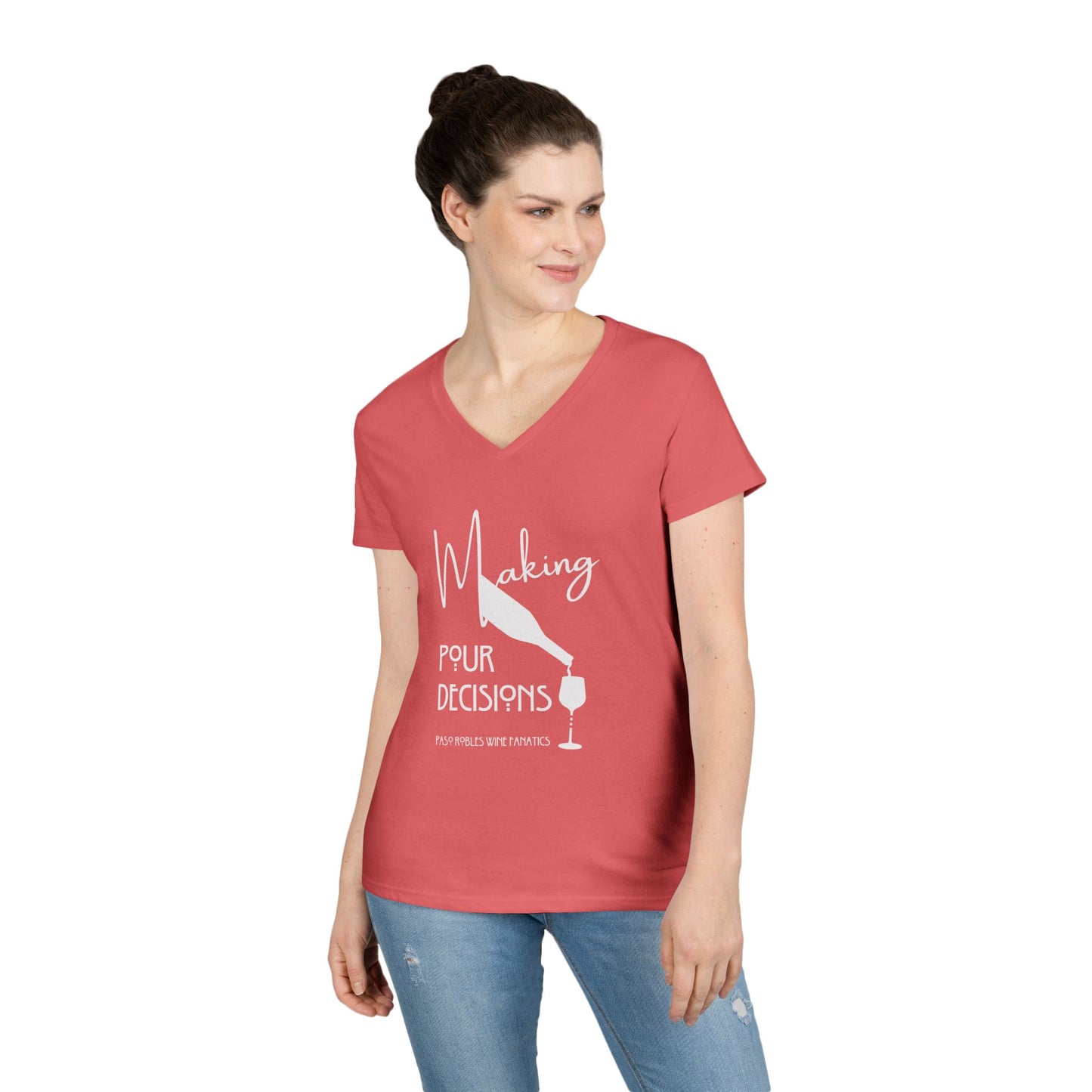 Making Pour Decisions Ladies' V-Neck Tee