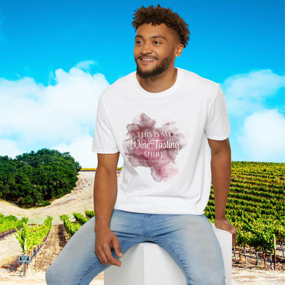 This Is My Wine Tasting Shirt (stain) Unisex Softstyle T-Shirt