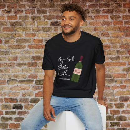 Age Gets Better With Wine Crewneck T-Shirt
