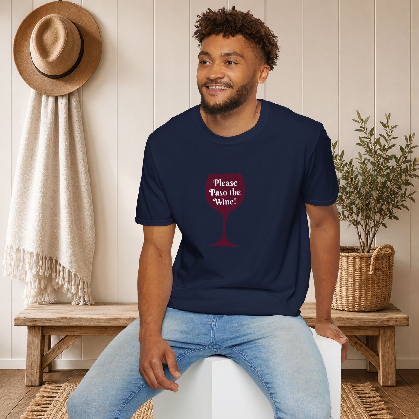 Please Paso The Wine Crewneck Tee
