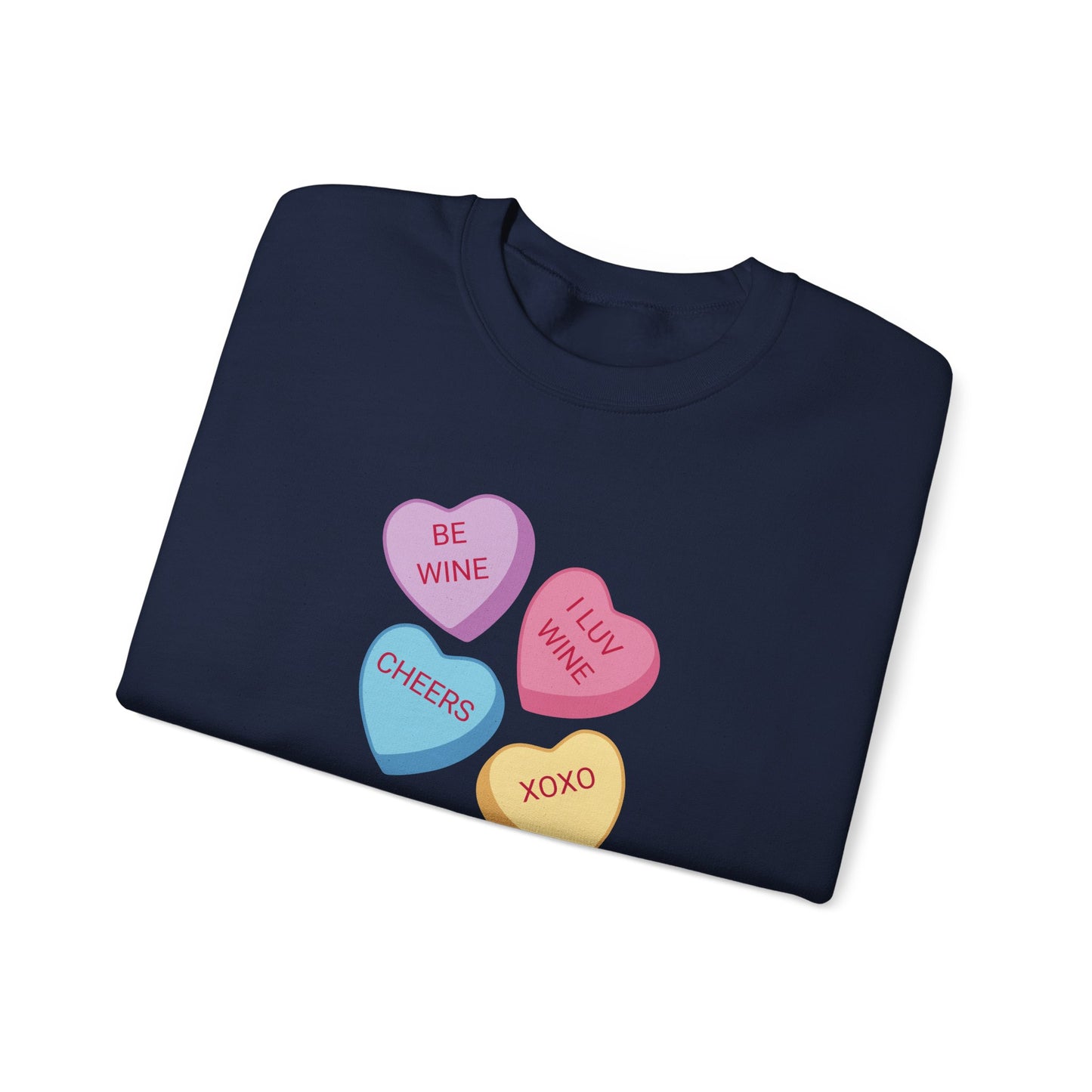 Wine Conversation Hearts Sweatshirt