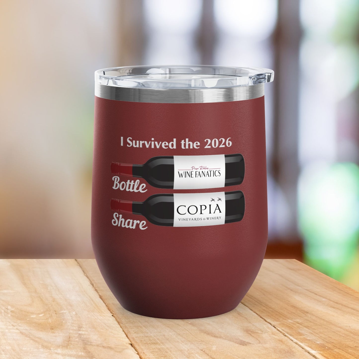 PRWF 2026 Bottle Share Event 12oz Wine Tumbler