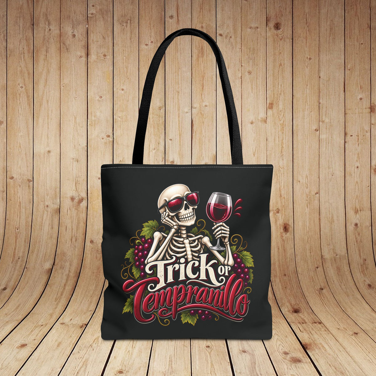 Trick Or Tempranillo Personalized Tote Bag