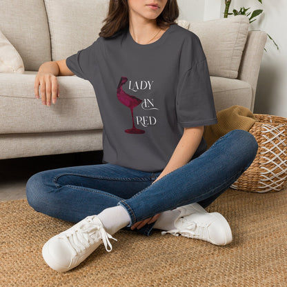 Lady In Red Crewneck Tee